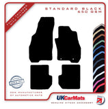 Fiat Punto Evo 2009-2012 Black Tailored Carpet Car Mats HITECH