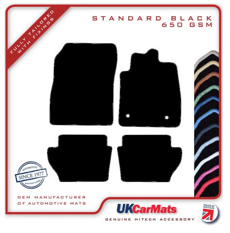 Ford Fiesta Mk8 2017 onwards Black Tailored Carpet Car Mats HITECH