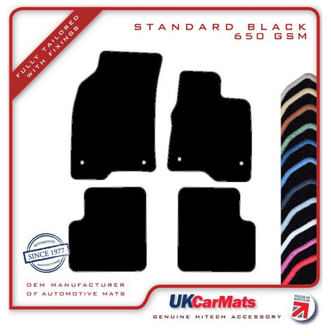 Fiat Panda 2015 onwards Black Tailored Carpet Car Mats HITECH