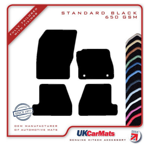 Ford Focus Mk3 (Driver Fixing Only) 2011-2015 Black Tailored Carpet Car Mats HITECH