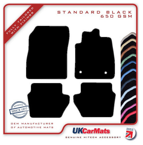 Ford Puma 2019 onwards Black Tailored Carpet Car Mats HITECH