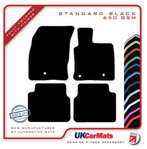 Ford Kuga 2019 onwards Black Tailored Carpet Car Mats HITECH