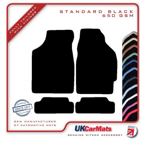 Honda CRX Inc Camm Tail 1988-1991 Black Tailored Carpet Car Mats HITECH