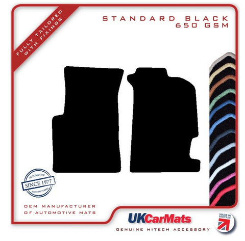 Honda CRX Inc Trans Top 1992-1996 Black Tailored Carpet Car Mats HITECH