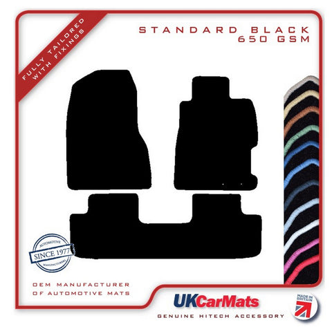 Honda Civic 3dr Inc Type R 2001-2006 Black Tailored Carpet Car Mats HITECH