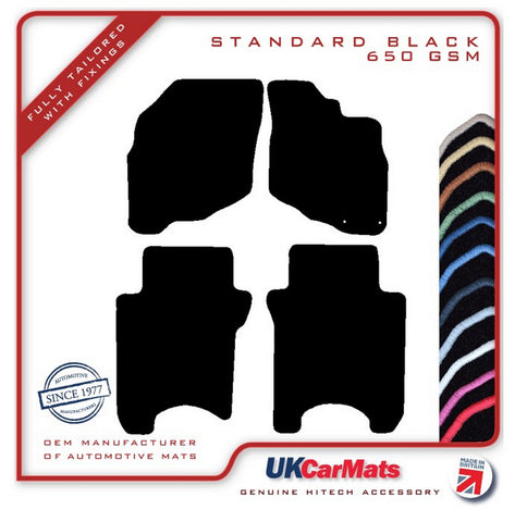 Honda Jazz 2001-2005 Black Tailored Carpet Car Mats HITECH