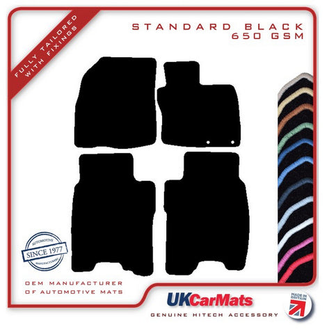 Honda Civic 3dr Inc Type R 2006 onwards Black Tailored Carpet Car Mats HITECH