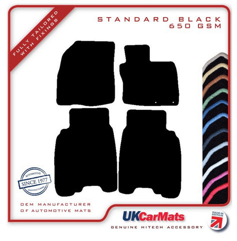 Honda Civic 5dr 2006-2008 Black Tailored Carpet Car Mats HITECH