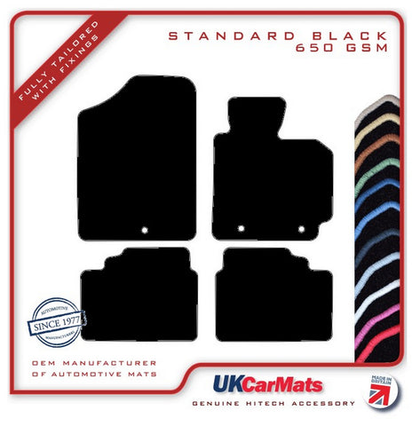 Hyundai Veloster 2012 onwards Black Tailored Carpet Car Mats HITECH