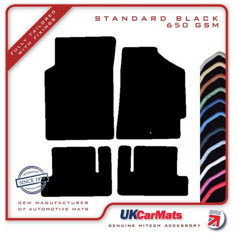 Honda CRX JDM 1987-1992 Black Tailored Carpet Car Mats HITECH