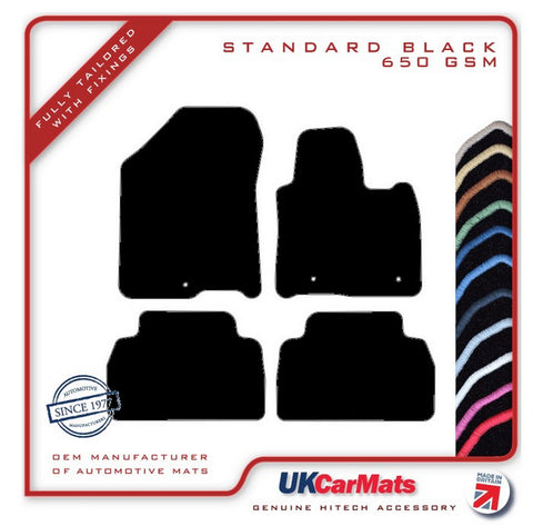 Hyundai Santa Fe (5 Seat) 2018 onwards (NOT FOR HYBRID MODELS!) Black Tailored Carpet Car Mats HITECH