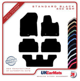 Hyundai Santa Fe (7 Seat) 2018 onwards (NOT FOR HYBRID MODELS!) Black Tailored Carpet Car Mats HITECH