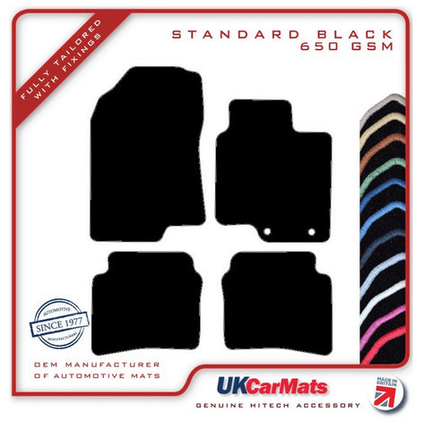 Hyundai Bayon 2021 onwards Black Tailored Carpet Car Mats HITECH