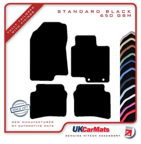 Hyundai i20 2020 onwards Black Tailored Carpet Car Mats HITECH