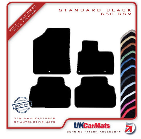 Hyundai Santa Fe (5 Seat) Hybrid 2018 onwards Black Tailored Carpet Car Mats HITECH