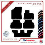 Hyundai Santa Fe (7 Seat) Hybrid 2018 onwards Black Tailored Carpet Car Mats HITECH