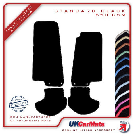 Jaguar XK (X100) Coupe/Convertible (Two Eyelets)  1996-2006 Black Tailored Carpet Car Mats HITECH