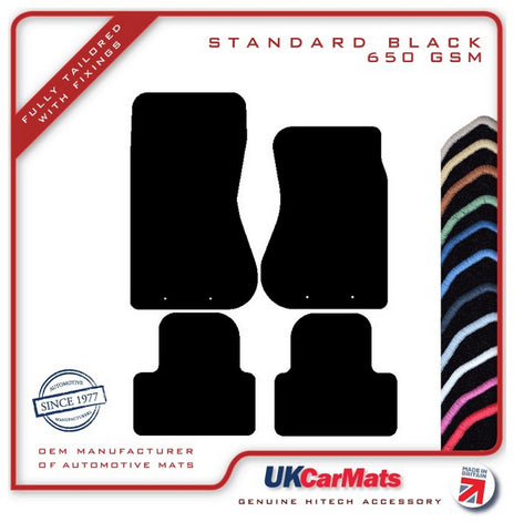 Jaguar S-Type (X200) Manual 1998-2003 Black Tailored Carpet Car Mats HITECH