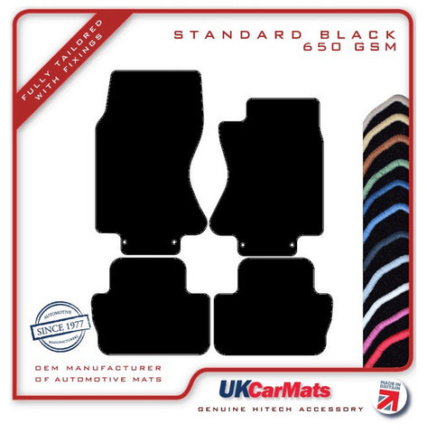 Jaguar S-Type (X200) Automatic 2003-2009 Black Tailored Carpet Car Mats HITECH