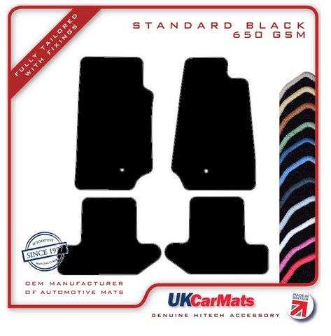 Jeep Wrangler 2Dr (JK) 2007-2017 Black Tailored Carpet Car Mats HITECH