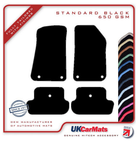 Jeep Wrangler 2Dr (JL) 2018 onwards Black Tailored Carpet Car Mats HITECH