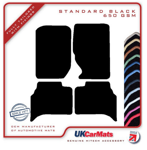 Kia Sportage 1995-2004 Black Tailored Carpet Car Mats HITECH