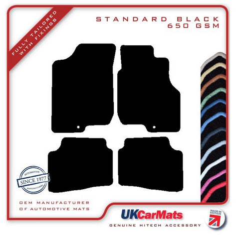 Kia Ceed (Single Fixing Driver) 2007-2009 Black Tailored Carpet Car Mats HITECH