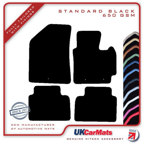 Kia Soul 2014-2019 Black Tailored Carpet Car Mats HITECH