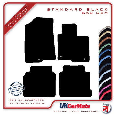 Kia Optima Sportswagon 2017 onwards Black Tailored Carpet Car Mats HITECH