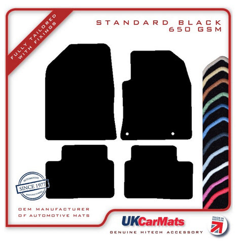 Kia Ceed Automatic 2018 onwards Black Tailored Carpet Car Mats HITECH