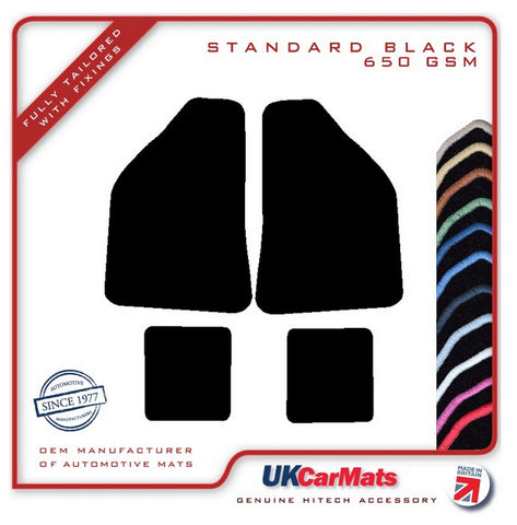 Lancia Beta Coupe VX 1981-1984 Black Tailored Carpet Car Mats HITECH