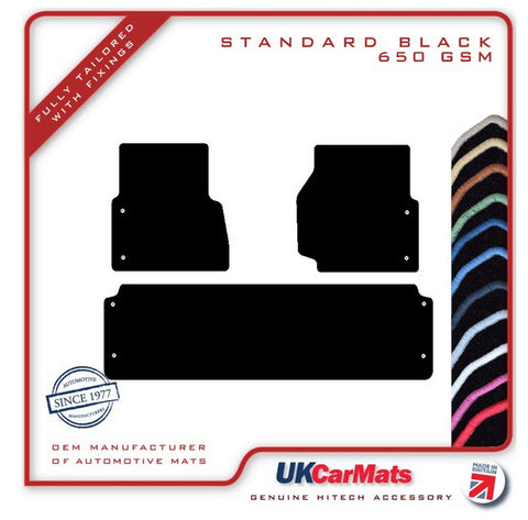 Land Rover Defender 2012-2016 Black Tailored Carpet Car Mats HITECH