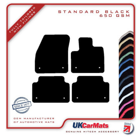 Land Rover Range Rover Evoque L551 Automatic 2018 onwards Black Tailored Carpet Car Mats HITECH