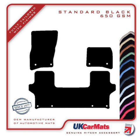 Land Rover Defender L663 90 3Dr 2020 onwards Black Tailored Carpet Car Mats HITECH