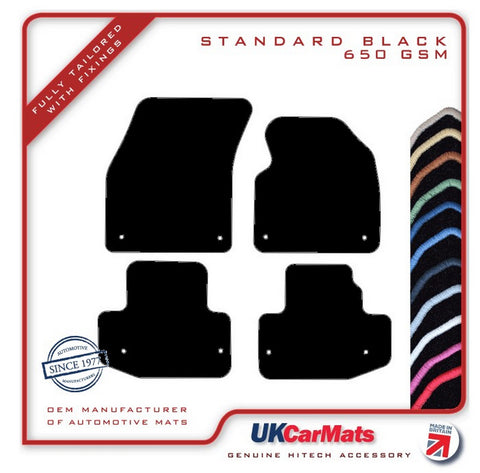 Land Rover Range Rover Evoque Convertible 2017 onwards Black Tailored Carpet Car Mats HITECH