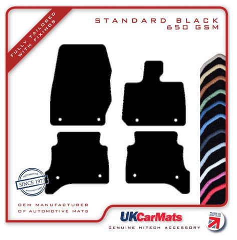 Land Rover Range Rover L460 SWB 4 Pce 2022 onwards Black Tailored Carpet Car Mats HITECH