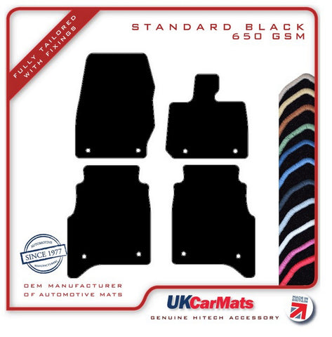 Land Rover Range Rover L460 LWB 4 Pce 2022 onwards Black Tailored Carpet Car Mats HITECH
