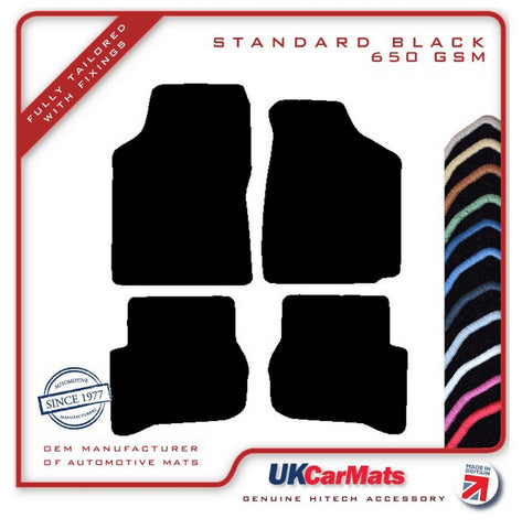 Mazda 323 1989-1994 Black Tailored Carpet Car Mats HITECH