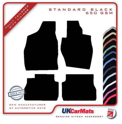 Mitsubishi Pinin 3dr 2000-2005 Black Tailored Carpet Car Mats HITECH