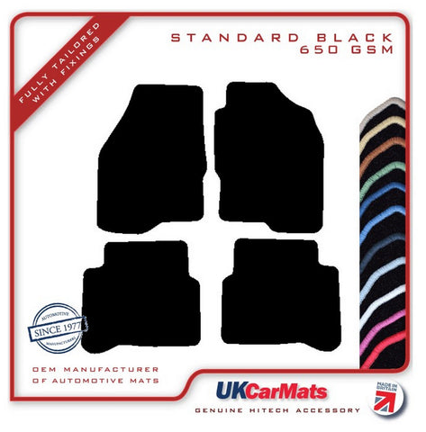 Mitsubishi Galant 2000-2003 Black Tailored Carpet Car Mats HITECH