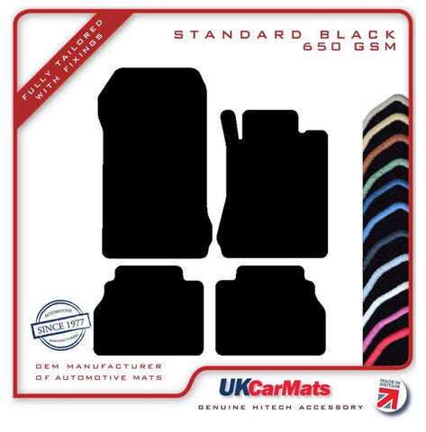 Mercedes E Class (W210) Saloon / Estate 1995-2002 Black Tailored Carpet Car Mats HITECH