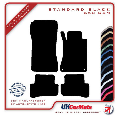 Mercedes C Class (W203) Saloon / Estate 2000-2006 Black Tailored Carpet Car Mats HITECH