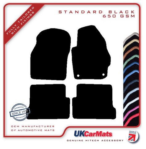 Mazda 3 2004-2009 Black Tailored Carpet Car Mats HITECH