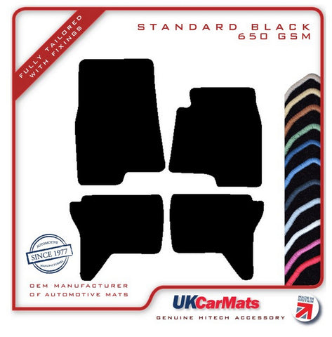 Mitsubishi Shogun SWB 2000-2007 Black Tailored Carpet Car Mats HITECH