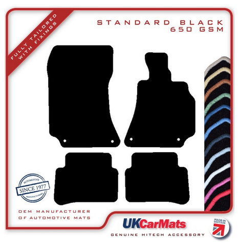 Mercedes E Class (W212) Saloon / Estate 2009-2016 Black Tailored Carpet Car Mats HITECH