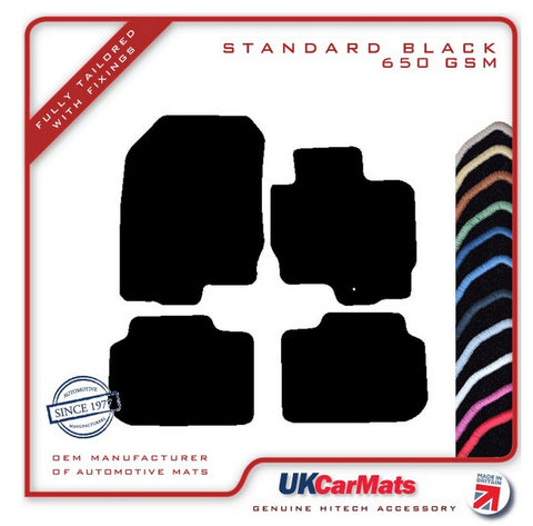 Mitsubishi Colt 5Dr 2009-2013 Black Tailored Carpet Car Mats HITECH