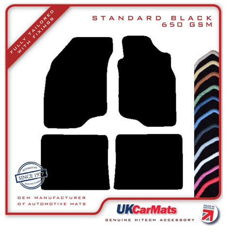 Mitsubishi Lancer 2005-2008 Black Tailored Carpet Car Mats HITECH