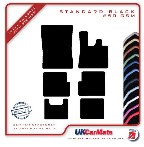 Mercedes G Class (W463) without CupHolder 2008-2018 Black Tailored Carpet Car Mats HITECH