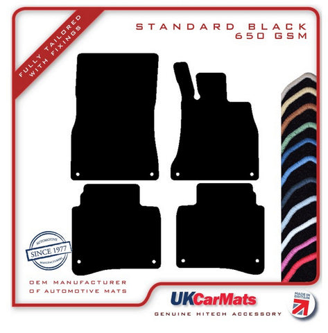 Mercedes S Class (W222) Saloon LWB 2013-2020 Black Tailored Carpet Car Mats HITECH