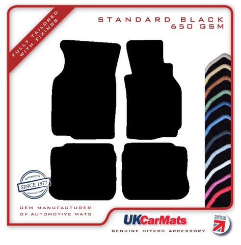 Mitsubishi Evo 4-5 1997-1999 Black Tailored Carpet Car Mats HITECH